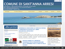 Tablet Screenshot of comune.santannaarresi.ca.it